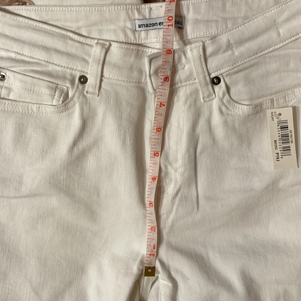 Jeans White Skinny New Size 2 Petite - Picture 7 of 11
